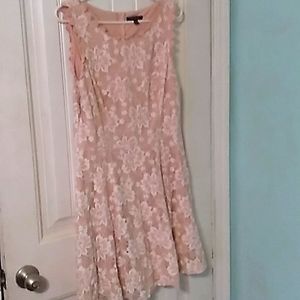 City Studio Pink & White Dress Size 13